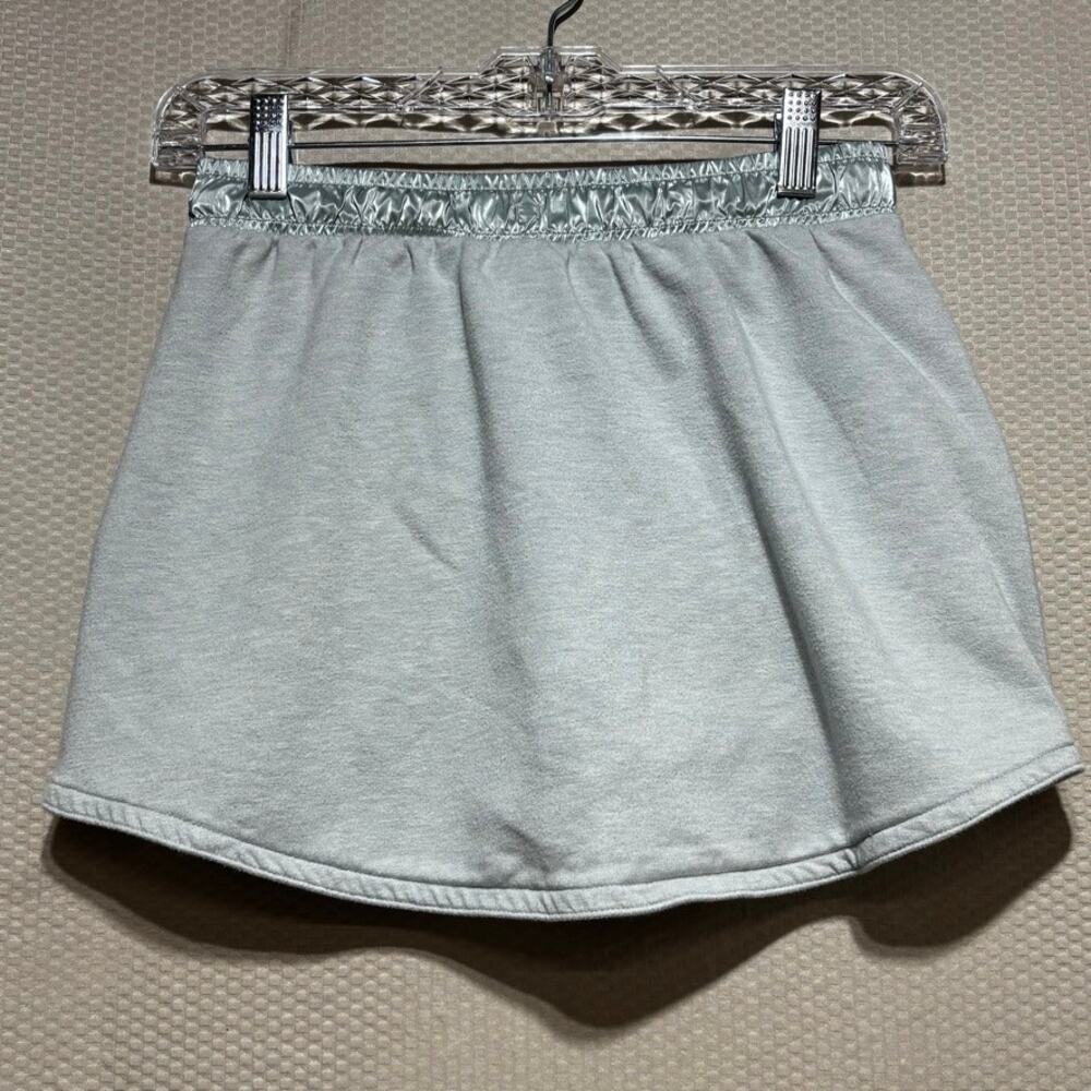 Athleta Girl x Simone Biles L 12 Shine Skort Shorts Athletic Soft Grey Mint - Picture 7 of 7